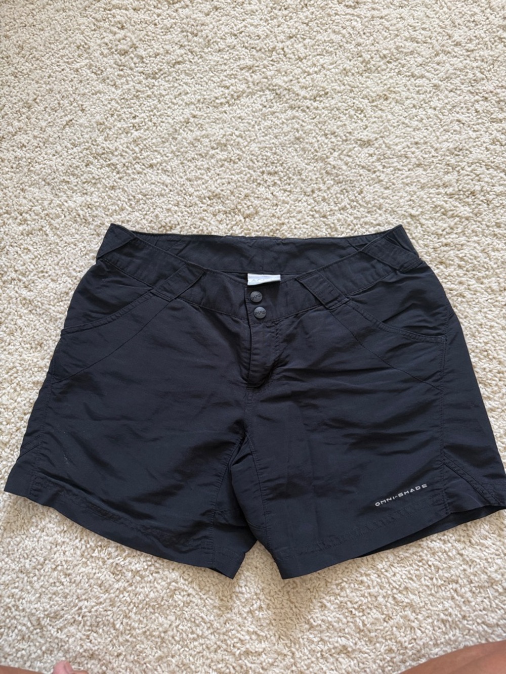Black Columbia Omni-Shade Active Shorts